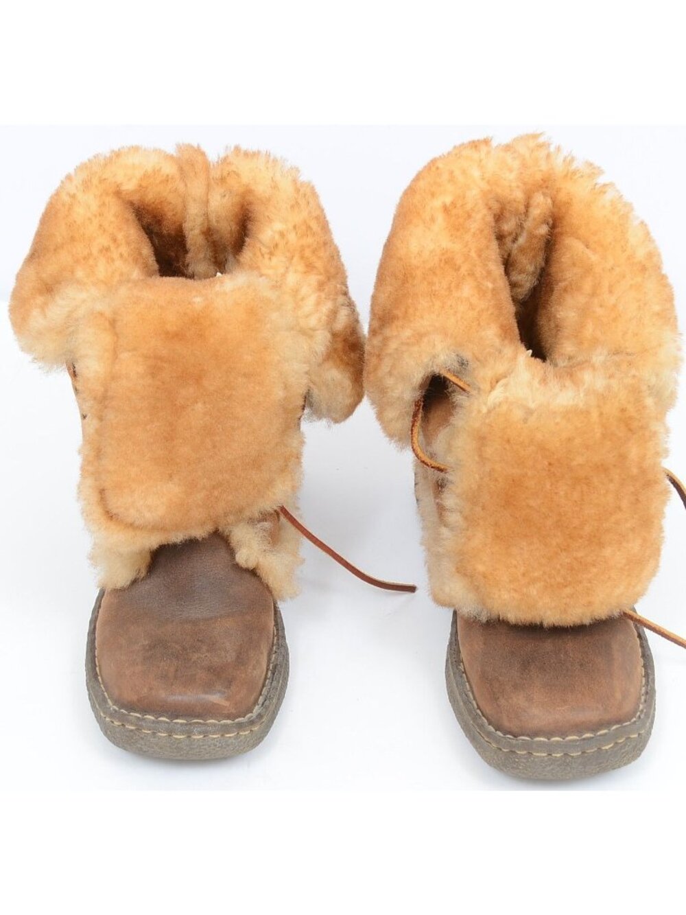 Born Nome Leather Shearling‎ Lace-Up Winter Mid-Calf Convertible Boot Women's 8 - Picture 11 of 15